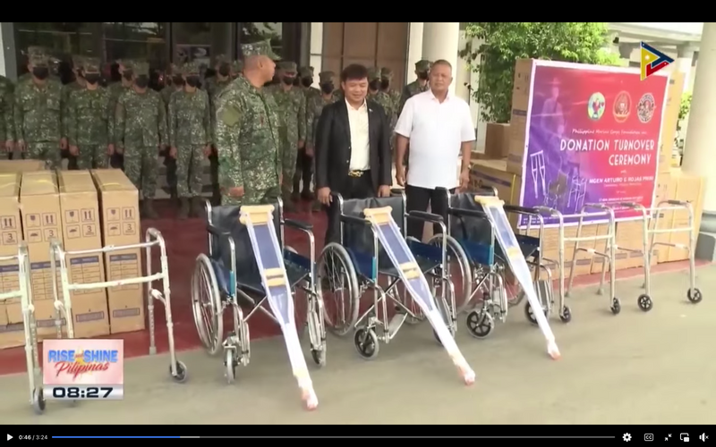 Smart Foundation Founder Mario P. Marcus Donates Mobility Equipment to the Philippine Marine Corps